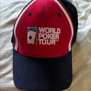 New World Poker Collectible Tour Red and Black Cap